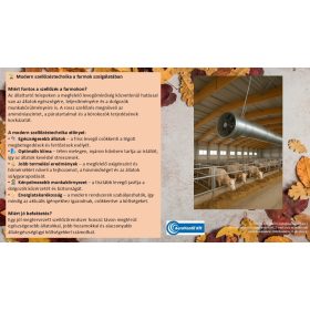   Az állattartó telepeken a hatékony szellőzőrendszer kiépítése elengedhetetlen az állatok egészségének megőrzéséhez és a gazdaságos termelés biztosításához.