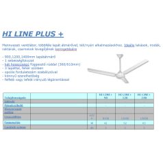 HI-LINE+90 mennyezetventilátor, 900mm