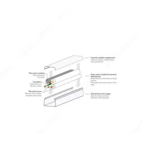 65x50mm CP DEKORCSATORNA VÉDŐFÓLIÁVAL (9801-002-08) 28m/karton