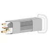 65x50mm VECAMCO CLIMA PLUS FALI ZÁRÓELEM (9801-111-08) 10db/karton
