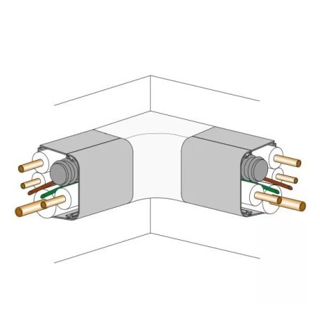 65x50mm VECAMCO CLIMA PLUS BELSŐ SAROKELEM (9801-112-08) 10db/karton