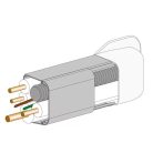 65x50mm VECAMCO CLIMA PLUS ÍVES FALI CSATLAKOZÓ ELEM PEREMES (9801-116-08) 10db/karton