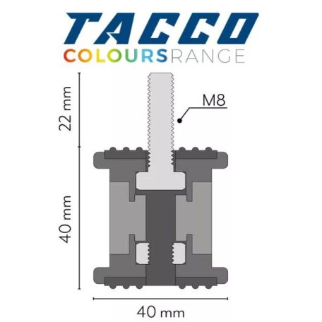 KLÍMA REZGÉSCSILLAPÍTÓ VECAMCO TACCO GREEN 9898-037 (4db/csomag, 100kg)