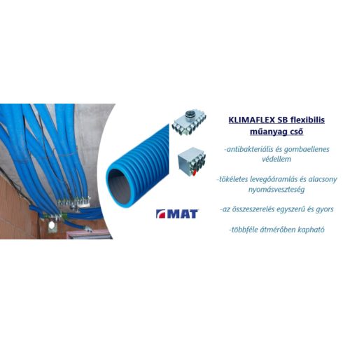 AE/75/MB, Flexibilis cső hővisszanyerős készülékhez (50m)