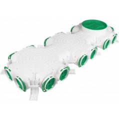   VERTIKÁLIS OSZTÓDOBOZ, 16X75MM CSŐCSATLAKOZÁSSAL, FÜGGŐLEGES 1XNA200MM BE/KIMENETTEL, 14DB TÖMÍTÉSSEL, MŰANYAG
