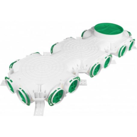 VERTIKÁLIS OSZTÓDOBOZ, 16X75MM CSŐCSATLAKOZÁSSAL, FÜGGŐLEGES 1XNA200MM BE/KIMENETTEL, 14DB TÖMÍTÉSSEL, MŰANYAG