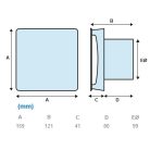 AERO HT AXIÁLIS VENTILÁTOR PÁRAÉRZÉKELŐVEL (SZAKASZOS)