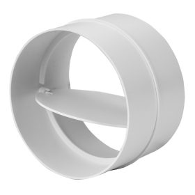 Műanyag kör cső toldó visszacsapó szeleppel, Ø150mm