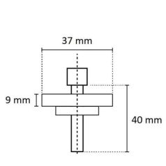   Klímatartó konzolhoz gumi rezgéscsillapító tartók - 4 db/csomag