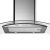 Cata - Páraelszívó ISLA GAMMA 900 X/E inox-üveg LED 