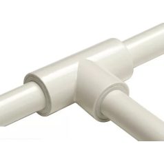KONDENZVÍZ ELVEZETŐCSŐ T-IDOM 20mm (FEHÉR)