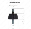 KLÍMA GUMIBAK SZETT ANTIVIBRÁCIÓS REZGÉSCSILLAPÍTÓ (KLÍMATARTÓ KONZOLHOZ) 4DB/csomag