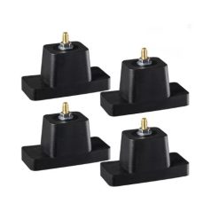   GUMI KLÍMATARTÓ ANTIVIBRÁCIÓS TALPKONZOL, 110 × 59 mm – 4 db/csomag