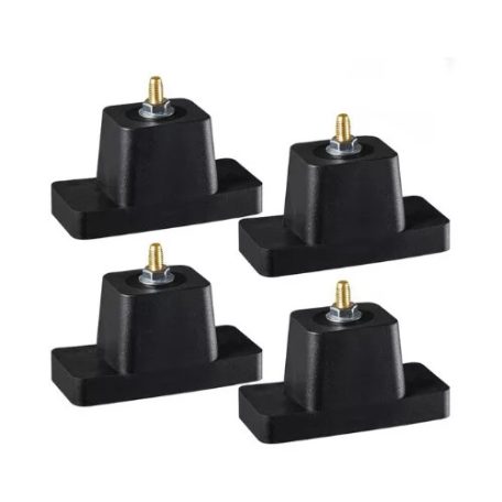GUMI KLÍMATARTÓ ANTIVIBRÁCIÓS TALPKONZOL, 110 × 59 mm – 4 db/csomag