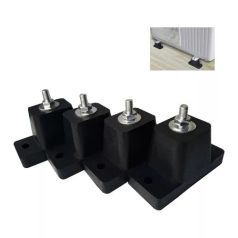   GUMI KLÍMATARTÓ ANTIVIBRÁCIÓS TALPKONZOL, 110 × 59 mm – 4 db/csomag