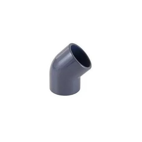 PVC KÖNYÖK 45 FOK NYOMÓCSŐ IDOM M020 (szürke) 10db/csomag