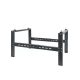 KLÍMATARTÓ MAGASÍTOTT, ÁLLÍTHATÓ KONZOL TALAJRA-TETŐRE, Terhelhetőség: 200 kg-ig, (400x420/480mm-830mm) (Fekete és fehér)