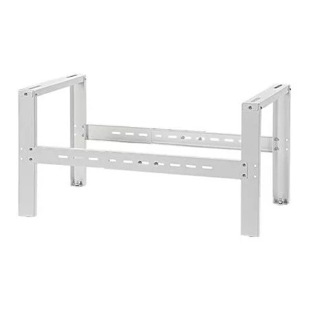 KLÍMATARTÓ MAGASÍTOTT, ÁLLÍTHATÓ KONZOL TALAJRA-TETŐRE, Terhelhetőség: 200 kg-ig, (400x420/480mm-830mm) (Fekete és fehér)