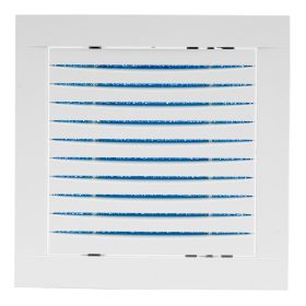   HYBRID Műanyag rács-szabályzó szűrővel , 200x200mm  porszűrővel