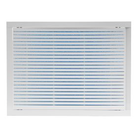   HYBRID Műanyag rács-szabályzó szűrővel , 400x300mm  porszűrővel