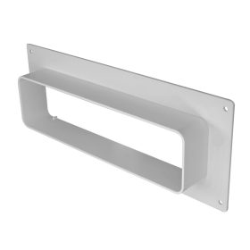   Műanyag lapos légcsatorna idomkapcsoló takaró kerettel, 220x55mm