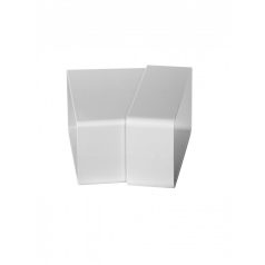 Laposcsatorna könyök PVC vízszintes 15° [55x110]