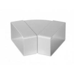 Laposcsatorna könyök PVC vízszintes 45° [55x110]
