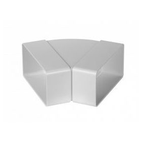 Laposcsatorna könyök PVC vízszintes 45° [55x110]