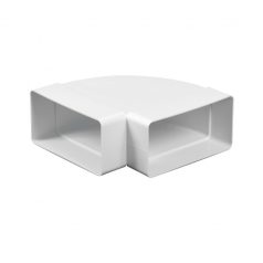 Laposcsatorna könyök PVC vízszintes 90° [55x110]