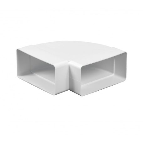 Laposcsatorna könyök PVC vízszintes 90° [55x110]