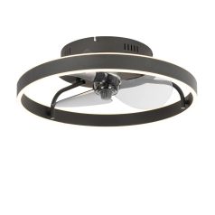 Mennyezeti lámpa ventilátorral Ø420 fekete Manarola