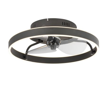 Mennyezeti lámpa ventilátorral Ø420 fekete Manarola