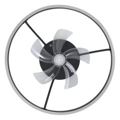 Mennyezeti lámpa ventilátorral Ø420 fekete Manarola