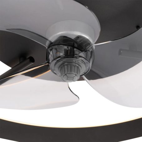 Mennyezeti lámpa ventilátorral Ø420 fekete Manarola