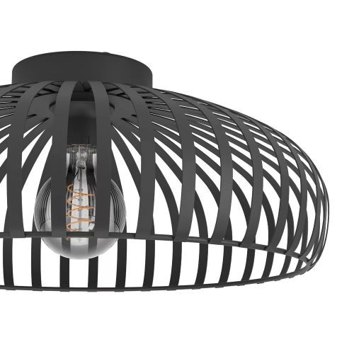 Mennyezeti lámpa ventilátorral Ø428 fekete Mogano