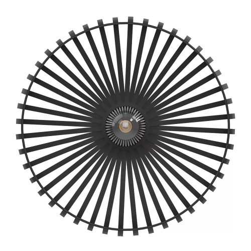 Mennyezeti lámpa ventilátorral Ø428 fekete Mogano