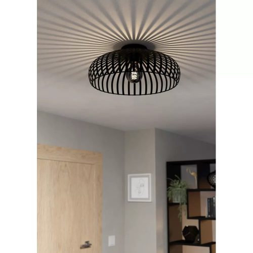 Mennyezeti lámpa ventilátorral Ø428 fekete Mogano