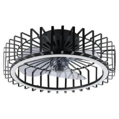 Mennyezeti lámpa ventilátorral Ø463 fekete Orikum