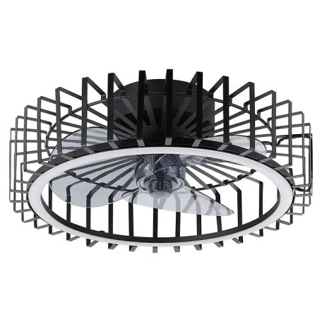 Mennyezeti lámpa ventilátorral Ø463 fekete Orikum