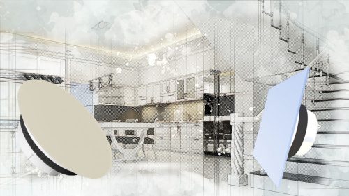 MAT - Üveg tányérszelep - négyszög alakú, matt  NA125